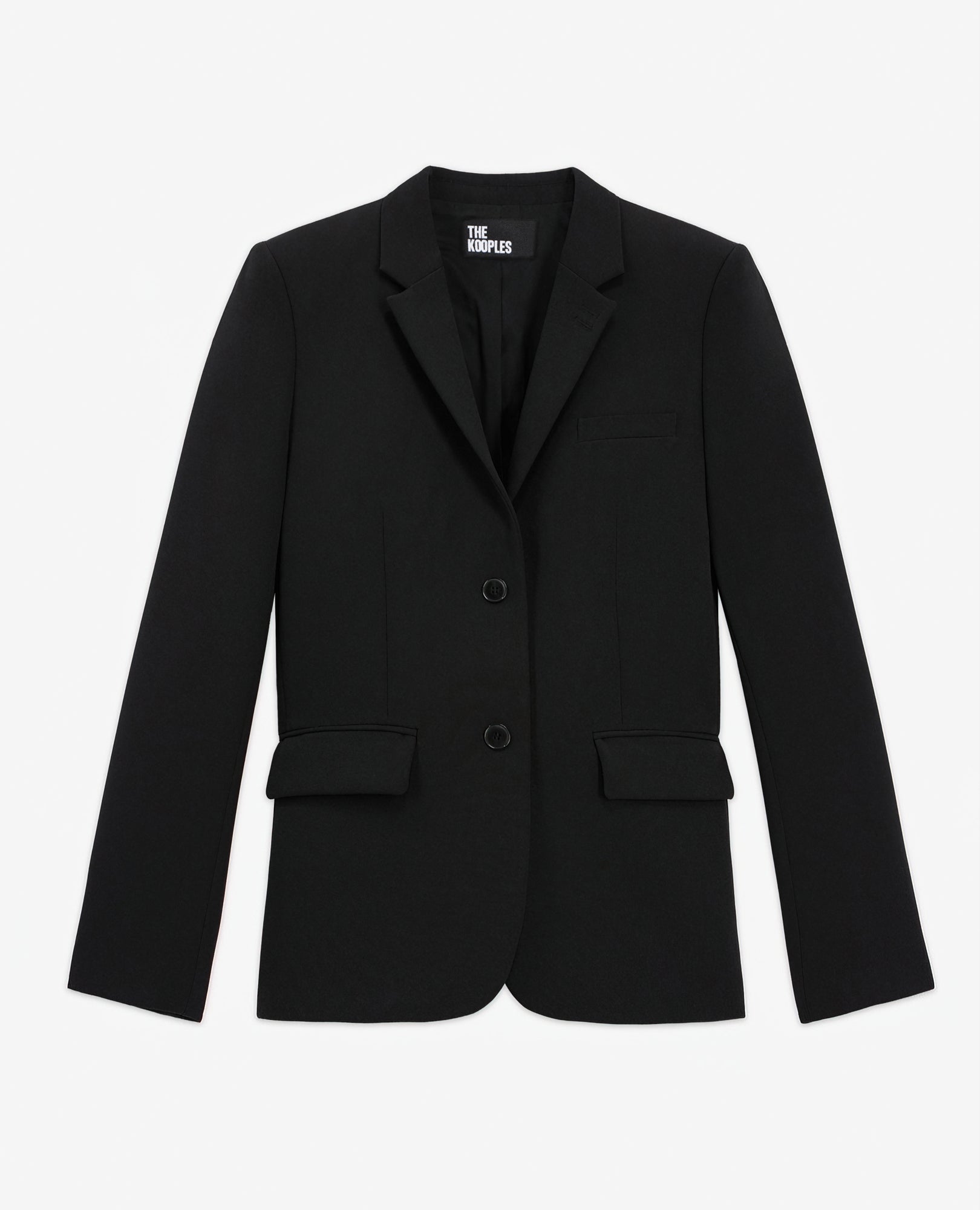 Crêpe Suit Jacket Structured Shape | Women | Black