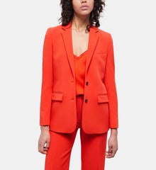 Crêpe Suit Jacket | Women | Orange