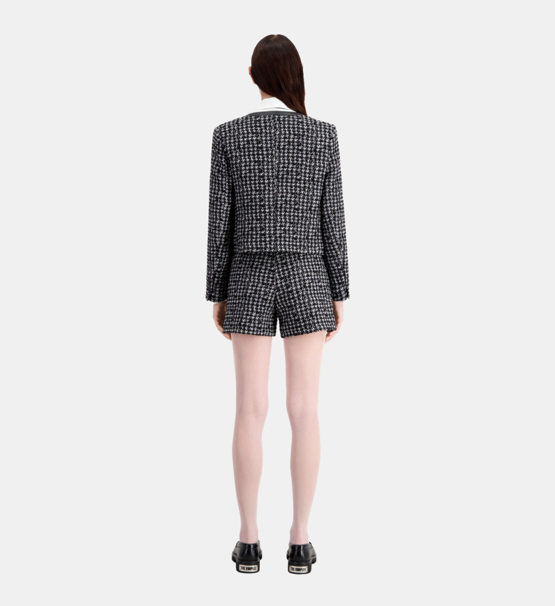 Short Tweed Jacket | Women | Black x White