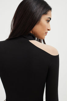 Aubrey Top | Black and Beige