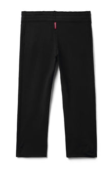 Women | Cut-Off Side Shirred Crop Sweatpant | Black