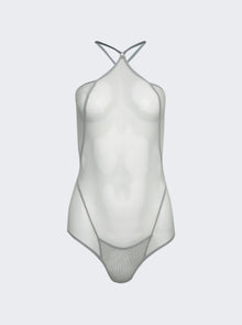 Women | KNWLS | Halter-neck Leotard With Binding Details Sage Green