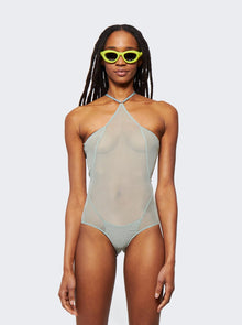 Women | KNWLS | Halter-neck Leotard With Binding Details Sage Green