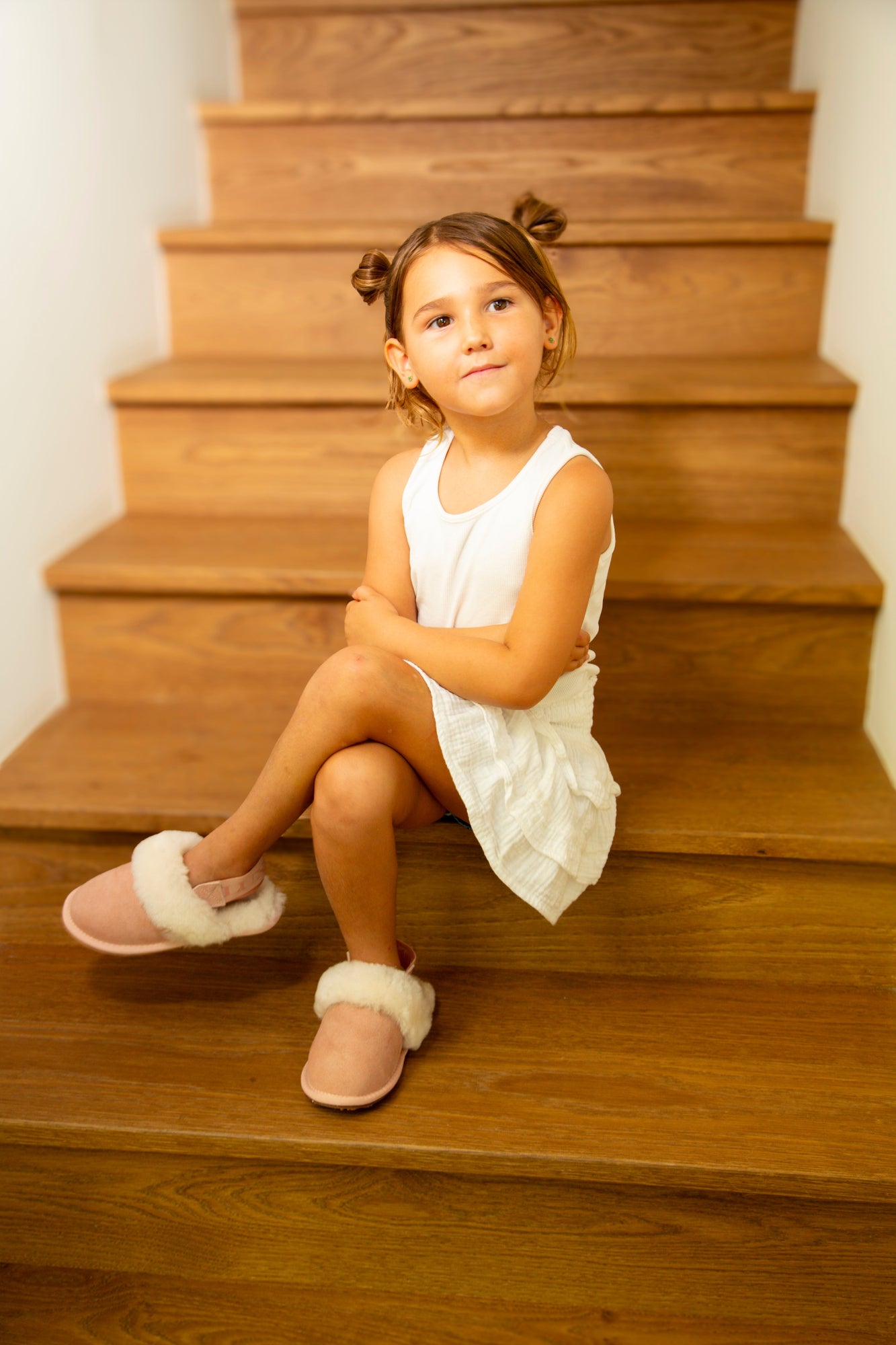 KIDS SLINGBACK MULE ICE GRAY (ELASTIC) - Australia Luxe Collective