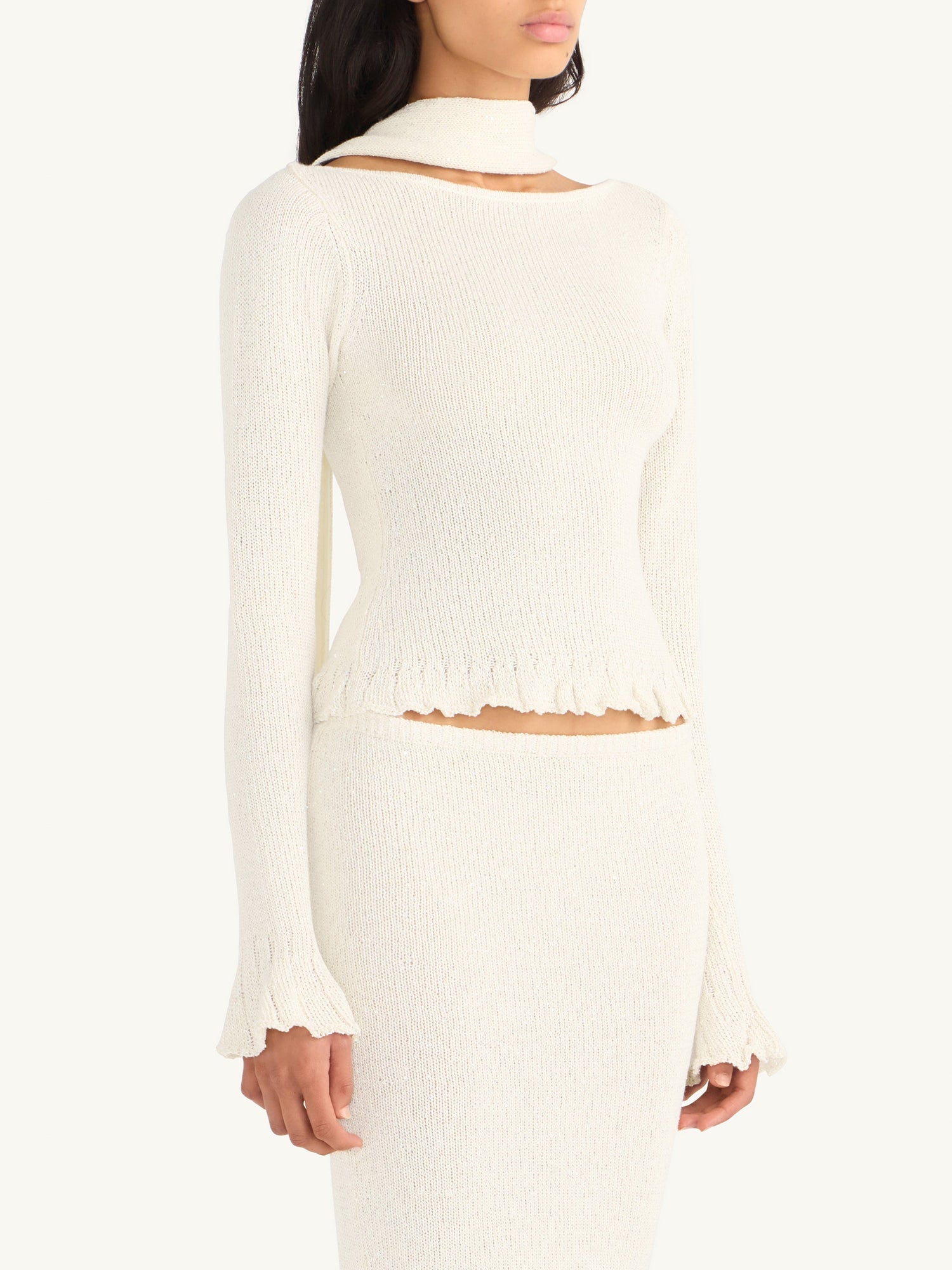 Star White Sequin