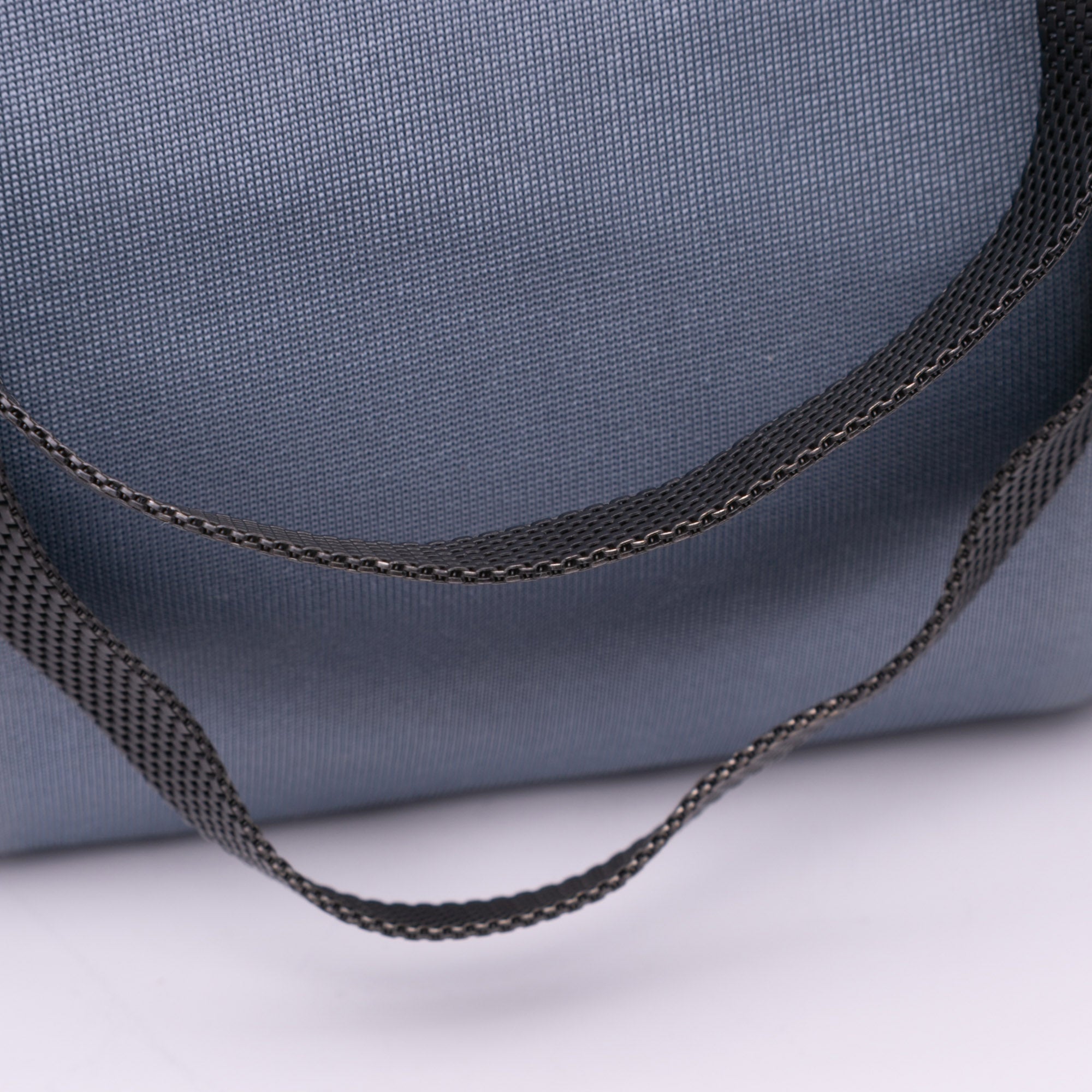 Bottega Veneta | Pre-Owned Canvas Intrecciato Buckle Flap Handbag | Blue/Denim