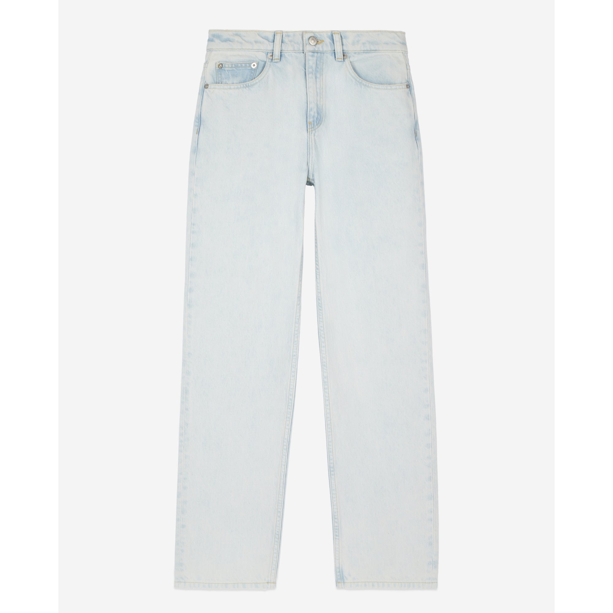 Faded Light Straight Jeans | Women | Blue Bleached x Navy