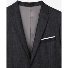 Faded Wool Suit Jacket | Men | Black Grey