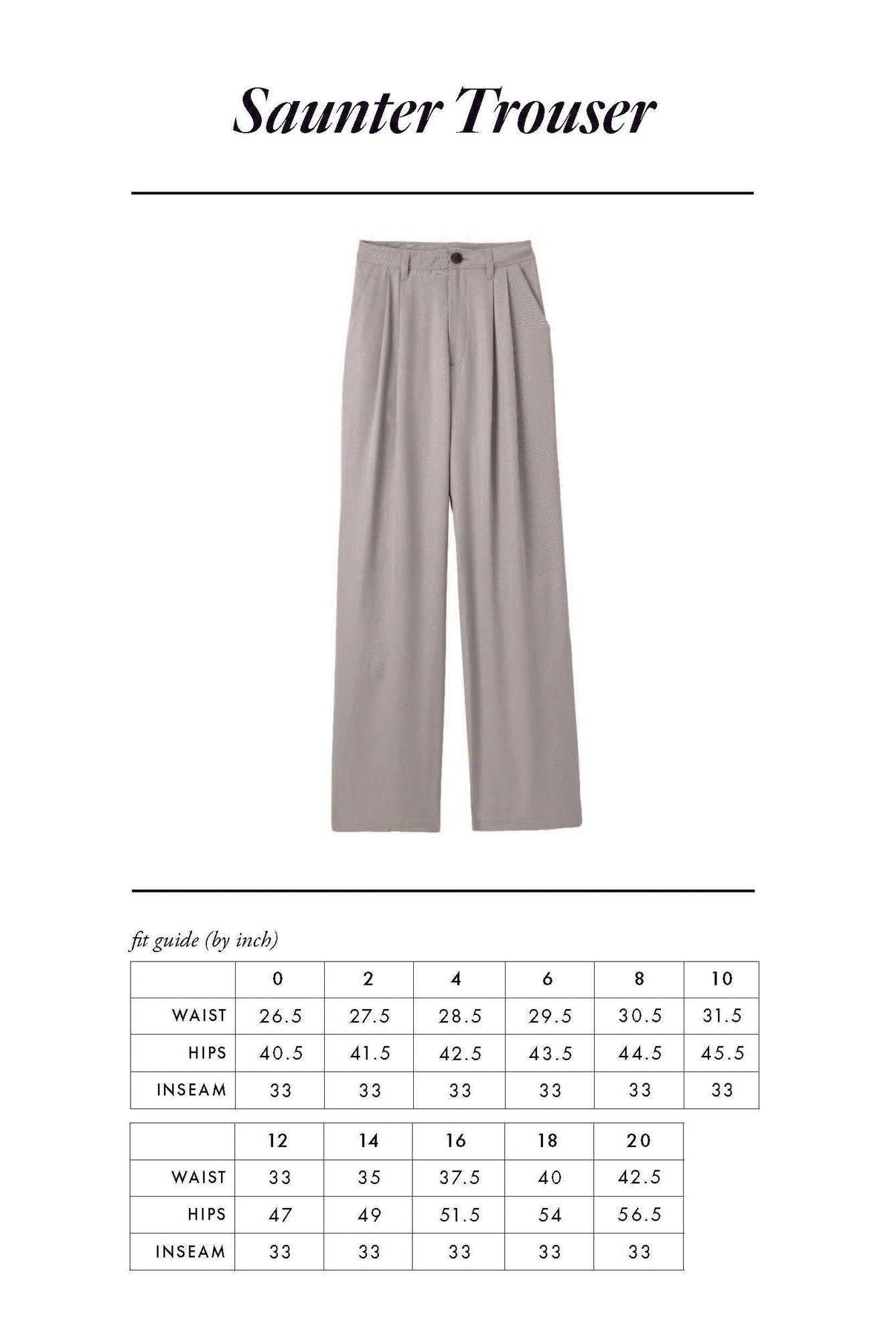 Saunter Trouser | Pebble