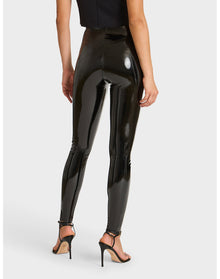 Faux Patent Leather Legging | Black