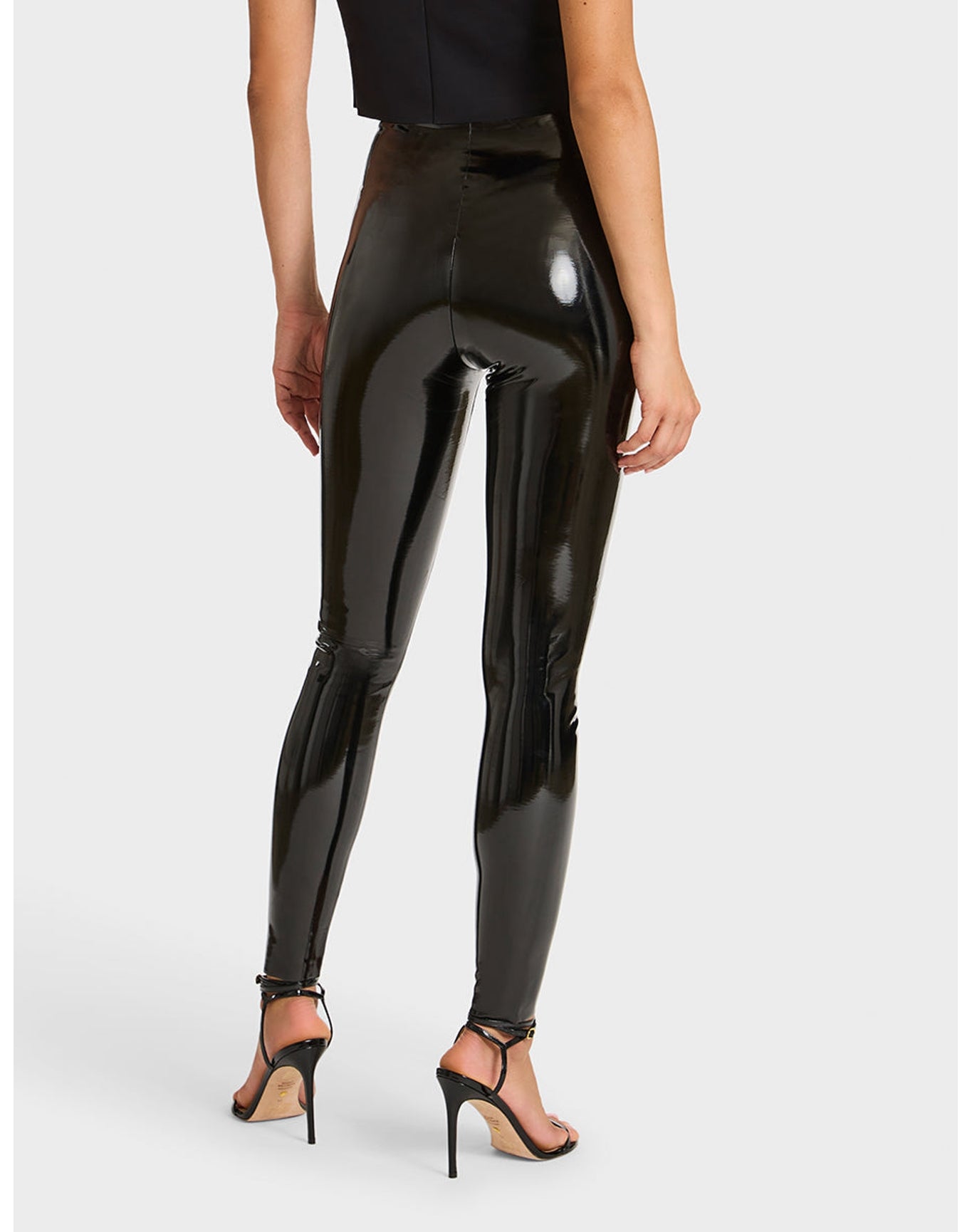 Faux Patent Leather Legging | Black