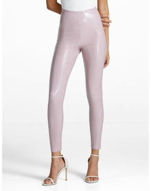 Faux Patent Leather Legging | Mauve