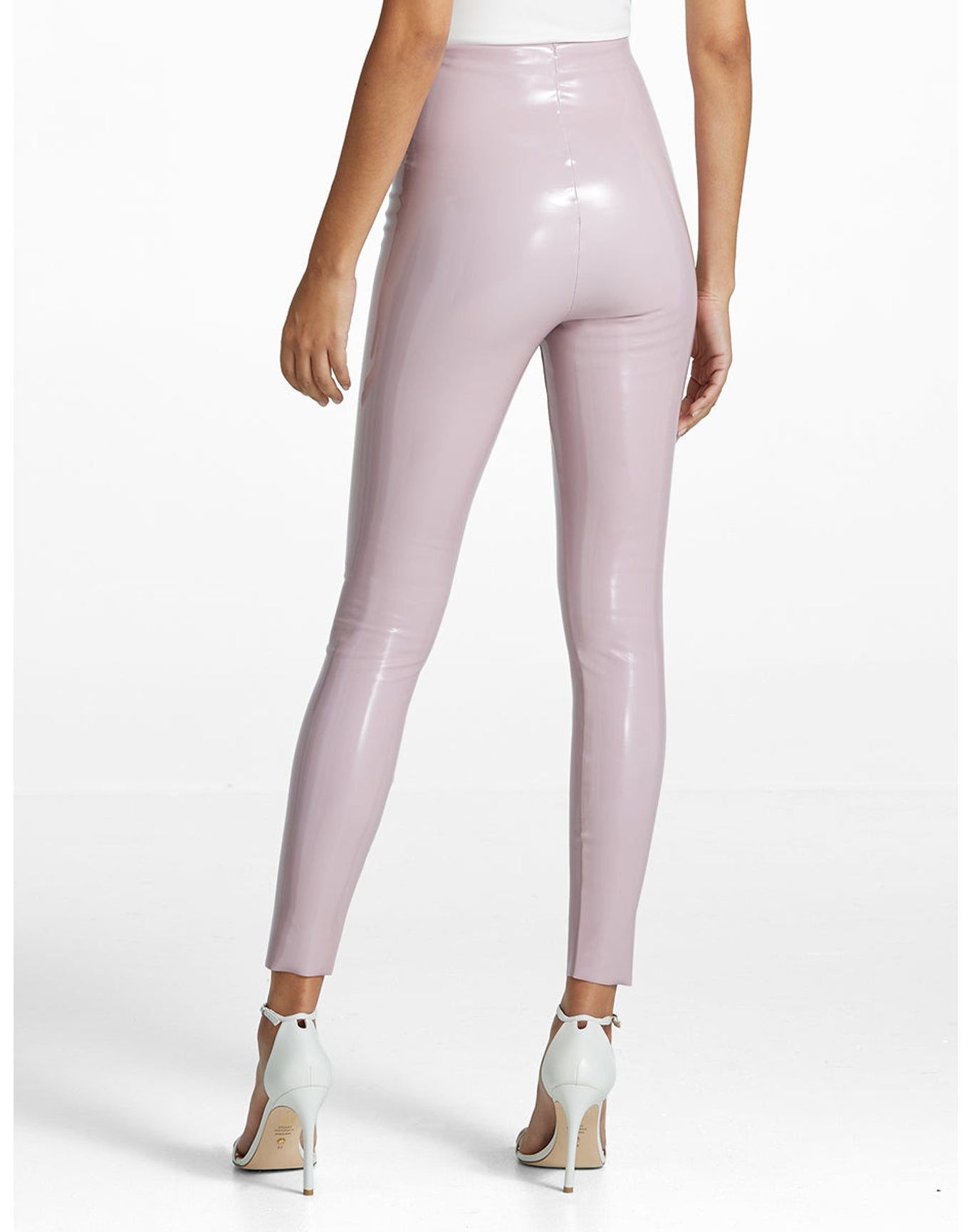 Faux Patent Leather Legging | Mauve