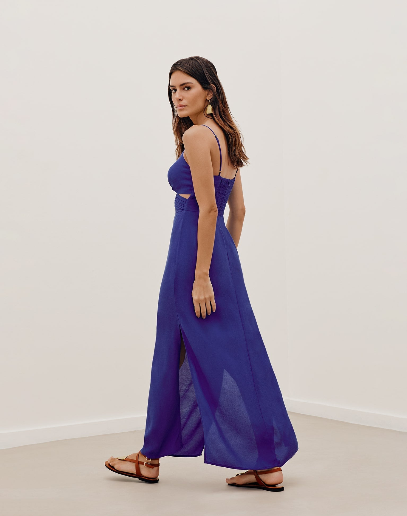 Felipa Detail Long Dress | Lazuli