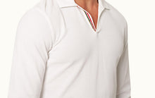 Felix O.B Stripe Tape Cotton Pique Polo Shirt | White
