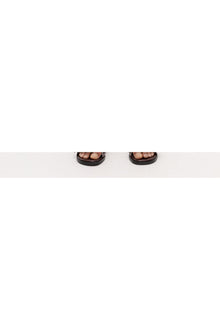 Feminine Buckle Two Strap Sandals in Burgundy | Tawny Port