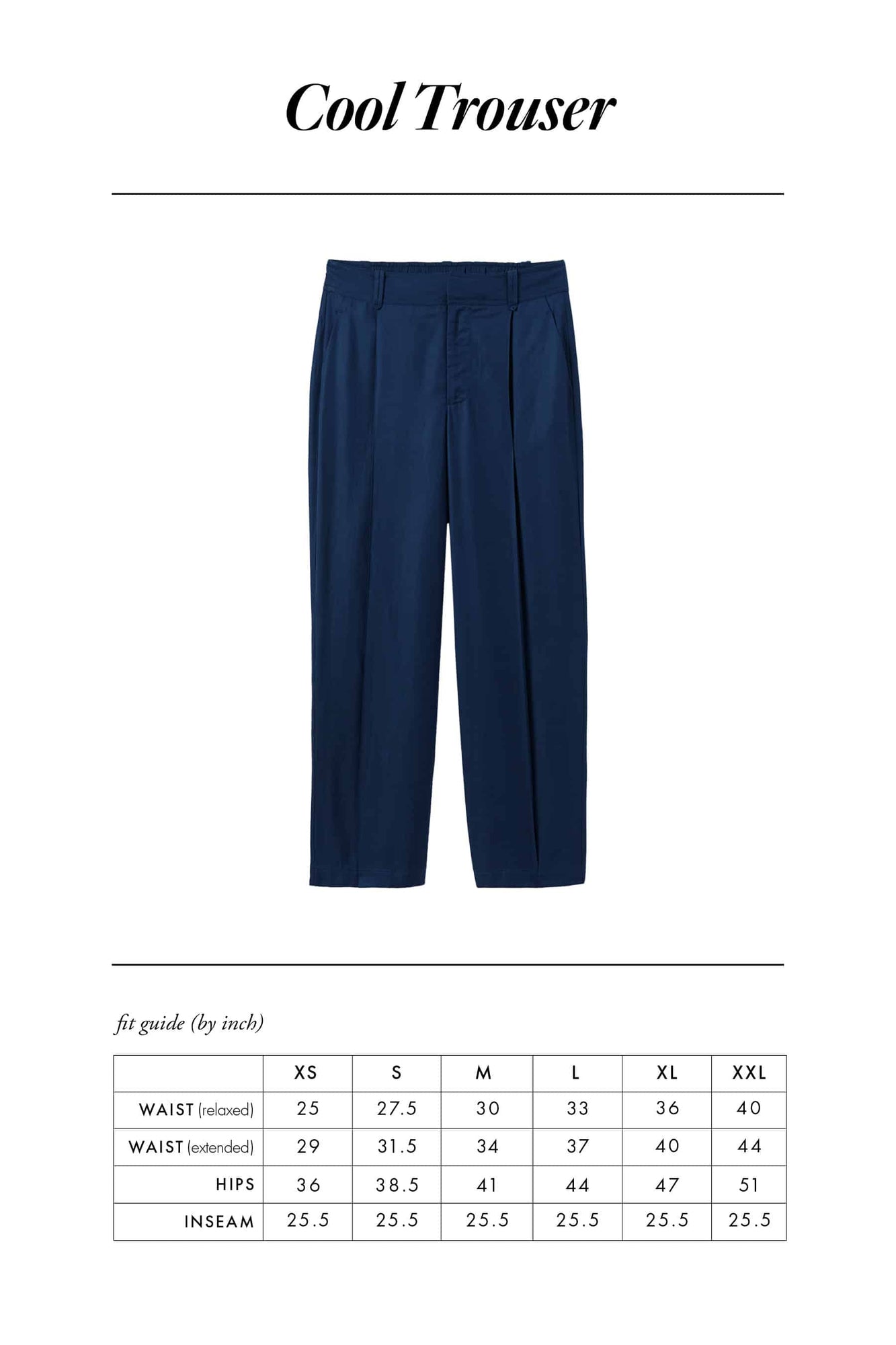 Cool Trouser | Coastal Blue