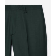 Fitted Dark Suit Pants In Wool | Men | Green