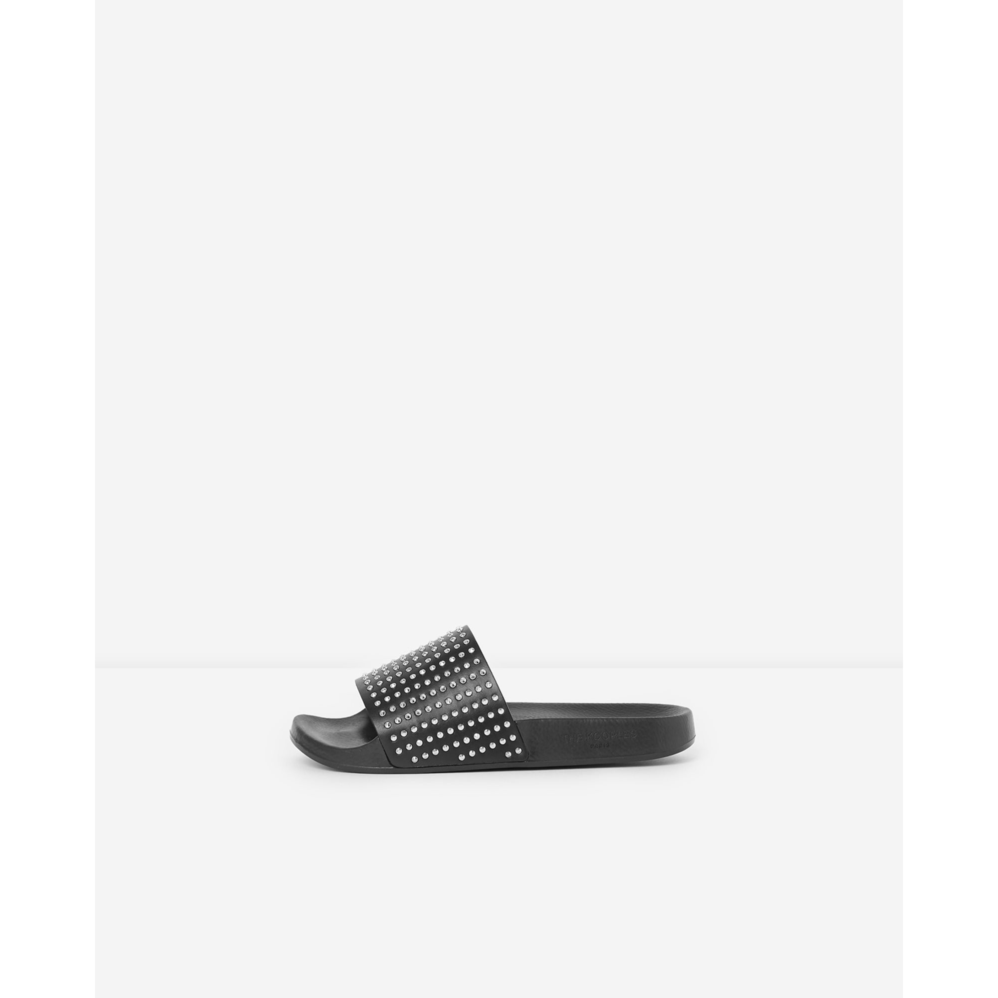 Flat Sandals With Studs | Women | Black