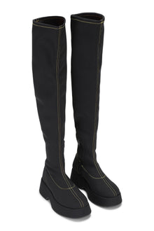 Flatform Over the Knee Boots | Black