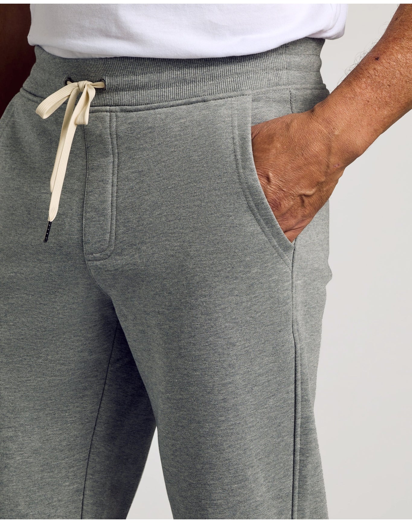 Fleece French Terry Joggers | Dark Heather Gray