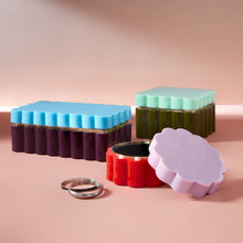 Fleur Medium Acrylic Box - opened box view