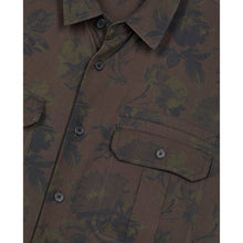 Floral Print Shirt | Men | Dark Brown