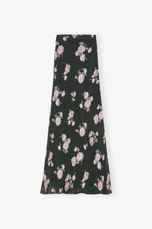 Floral Printed Crepe Maxi Skirt | Climbing Ivy
