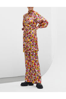 Floral Silk Stretch Trousers | Mole