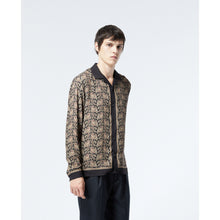 Flowing Shirt With Golden Motif | Men | Black x Gold