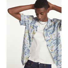 Flowing Shirt With Hawaiian Print | Men | Blue