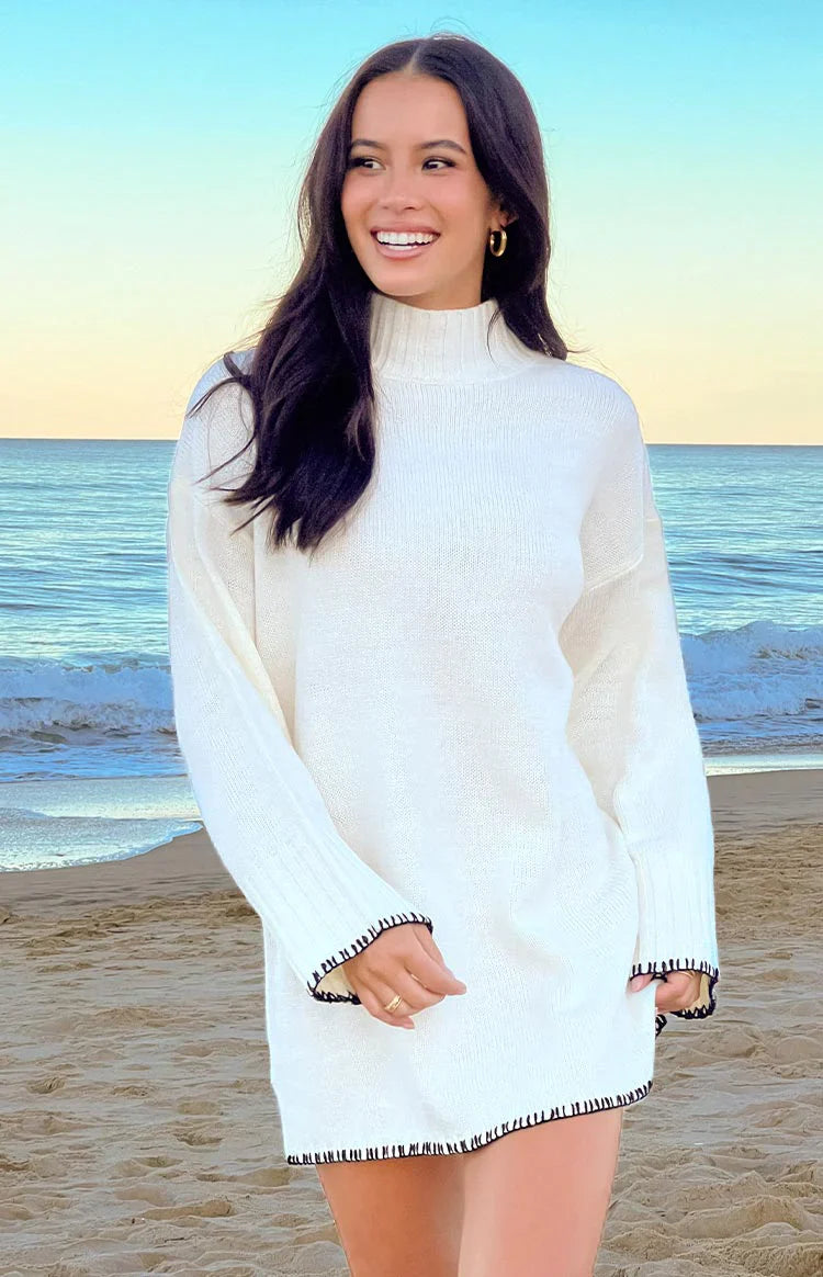 Flynn Sweater Dress | Cream