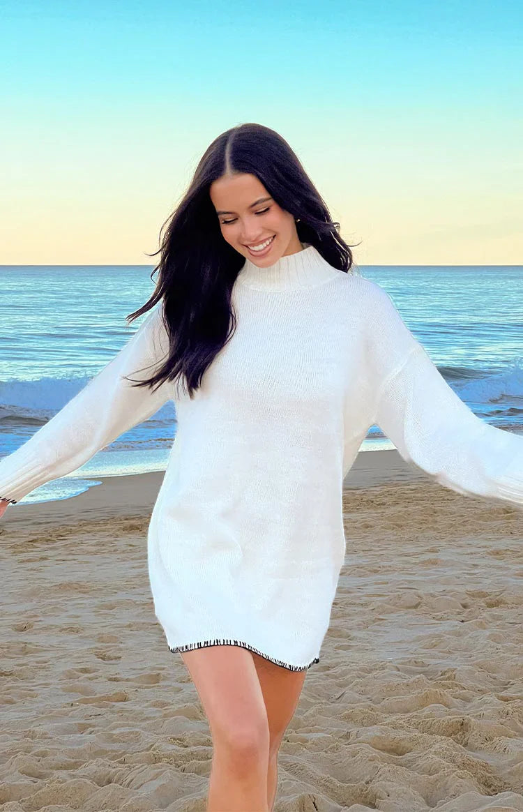 Flynn Sweater Dress | Cream