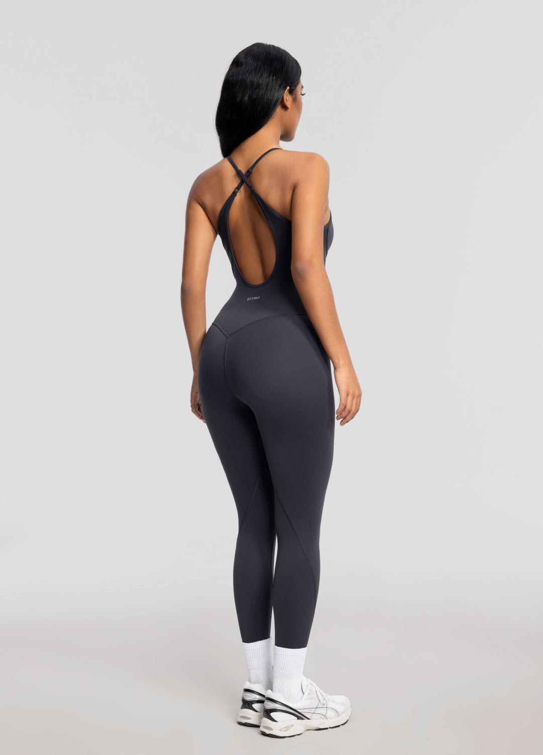 Contrology Crossback Bodysuit | Charcoal