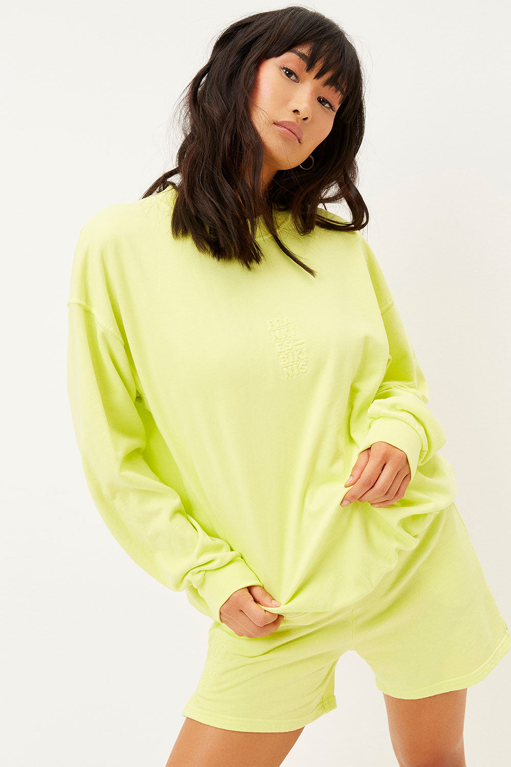 Bennie Lemonade Oversized Crewneck Sweatshirt