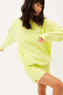 Bennie Lemonade Oversized Crewneck Sweatshirt