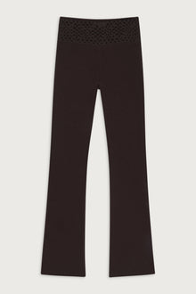 Heaven Ribbed Cloud Knit Pant - Bourbon