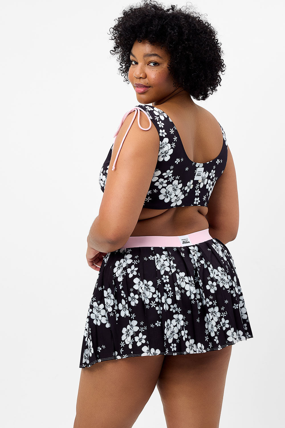 Windy Floral Tennis Skirt | Plush Plumeria