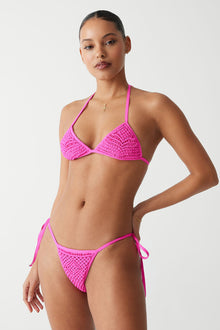 Naia tie side skimpy bikini bottom sea star pink