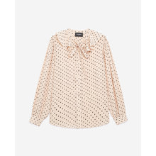 Frilly Shirt With Polka-Dot Print | Women | Light Pink