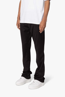 Front Pleat Flare Denim | Black