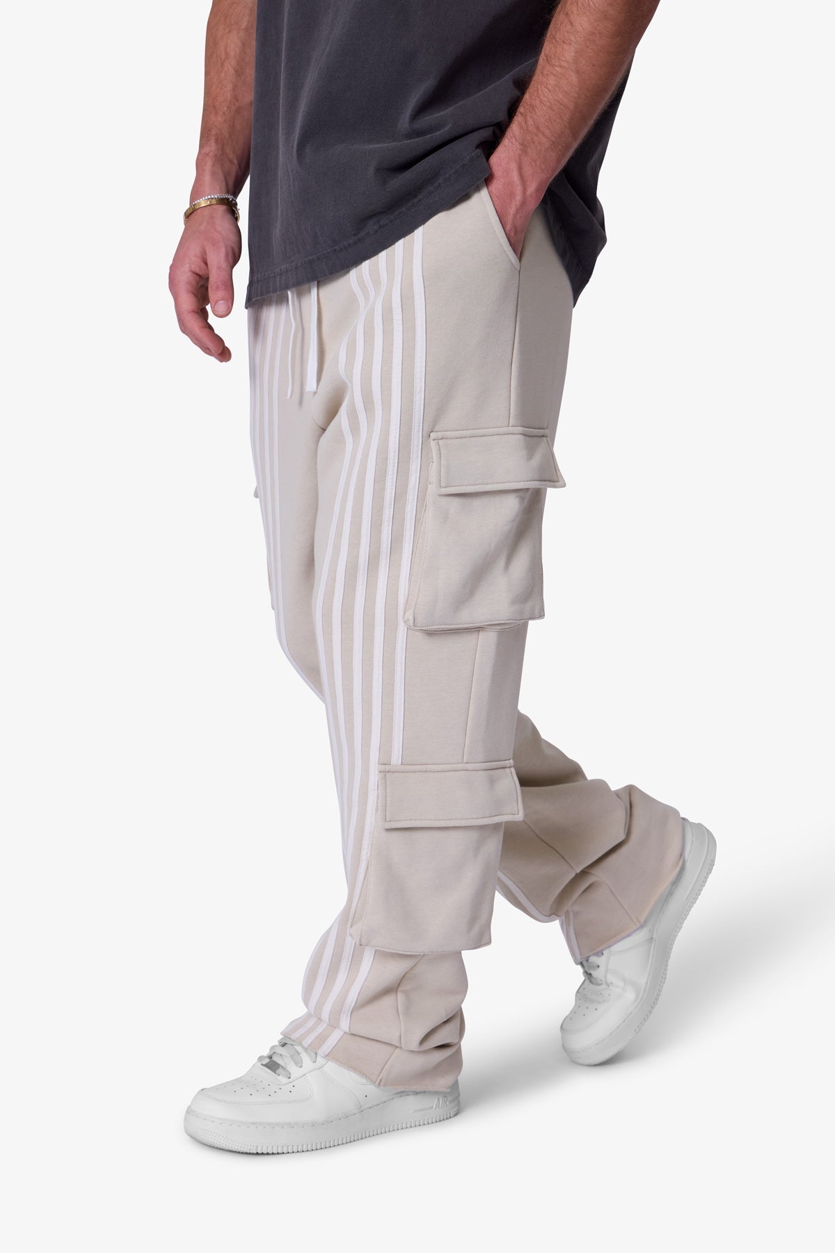 Front Stripe Sweatpants | Washed Earth