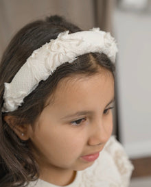 Girl | Ava Flower Headband | Ivory