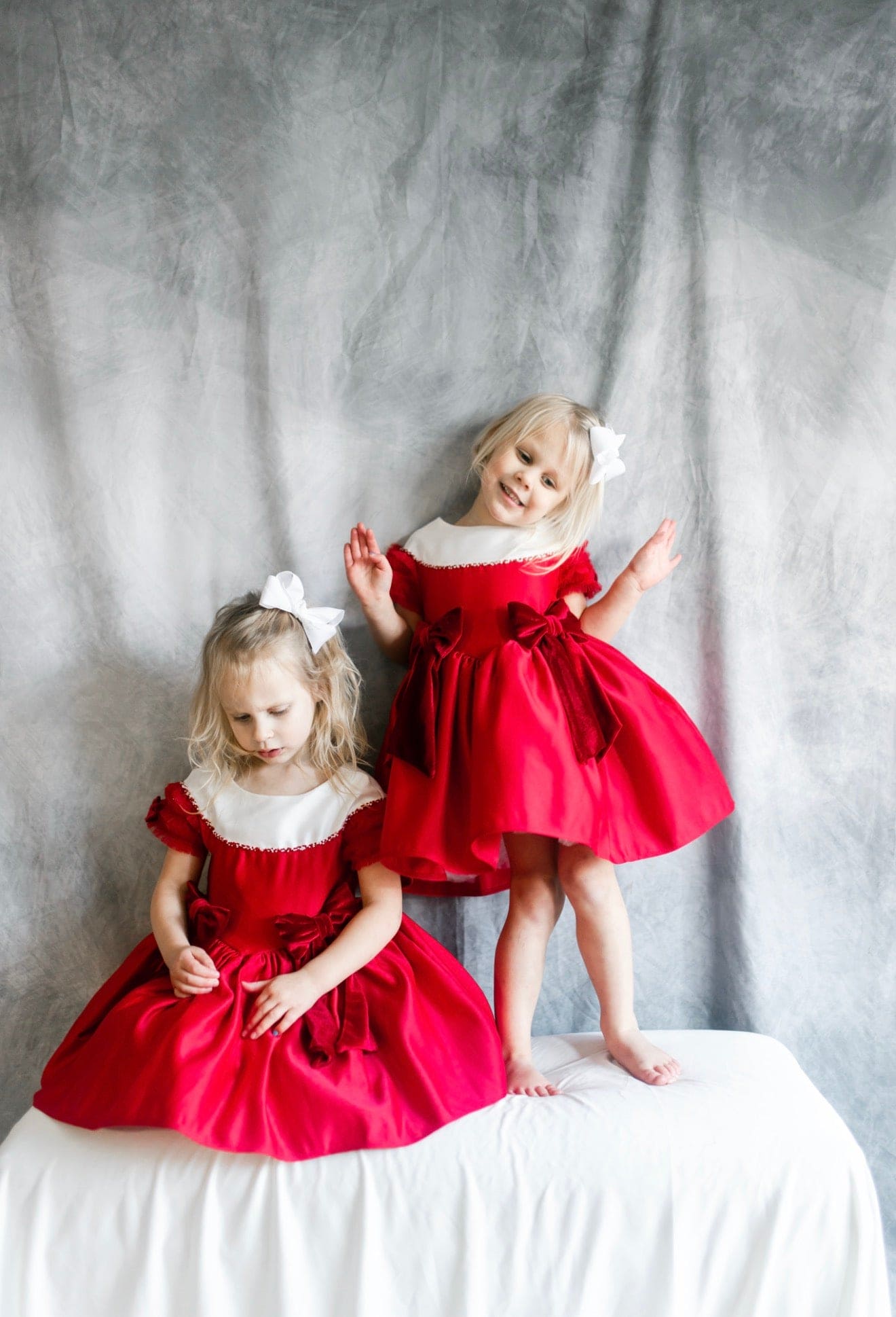 Girl | Holly Amad Satin Ceremony Dress | Red