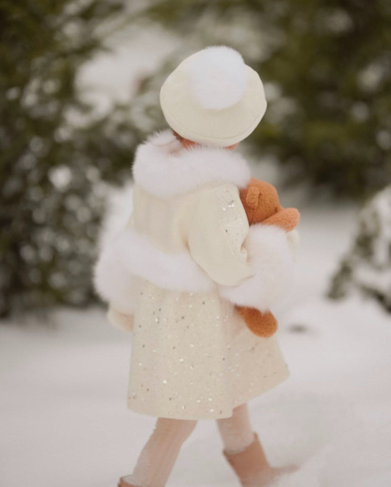 Baby Girls | Marshmallow Wool Coat | Beige