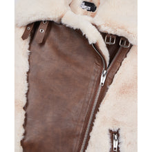 Fur-Effect Aviator Jacket | Women | Ecru