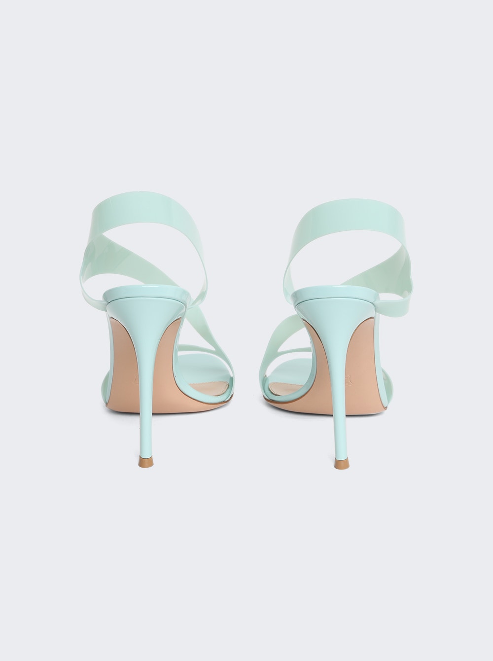 Women | Gianvito Rossi | Glass Heeled Sandal | Bora Bora