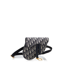 Dior | Pre-Owned Oblique Canvas Saddle Belt Bag - II | Blue
