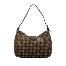 Fendi Pre-Owned Zucchino Canvas Shoulder Bag | Women | Brown x Dark Brown