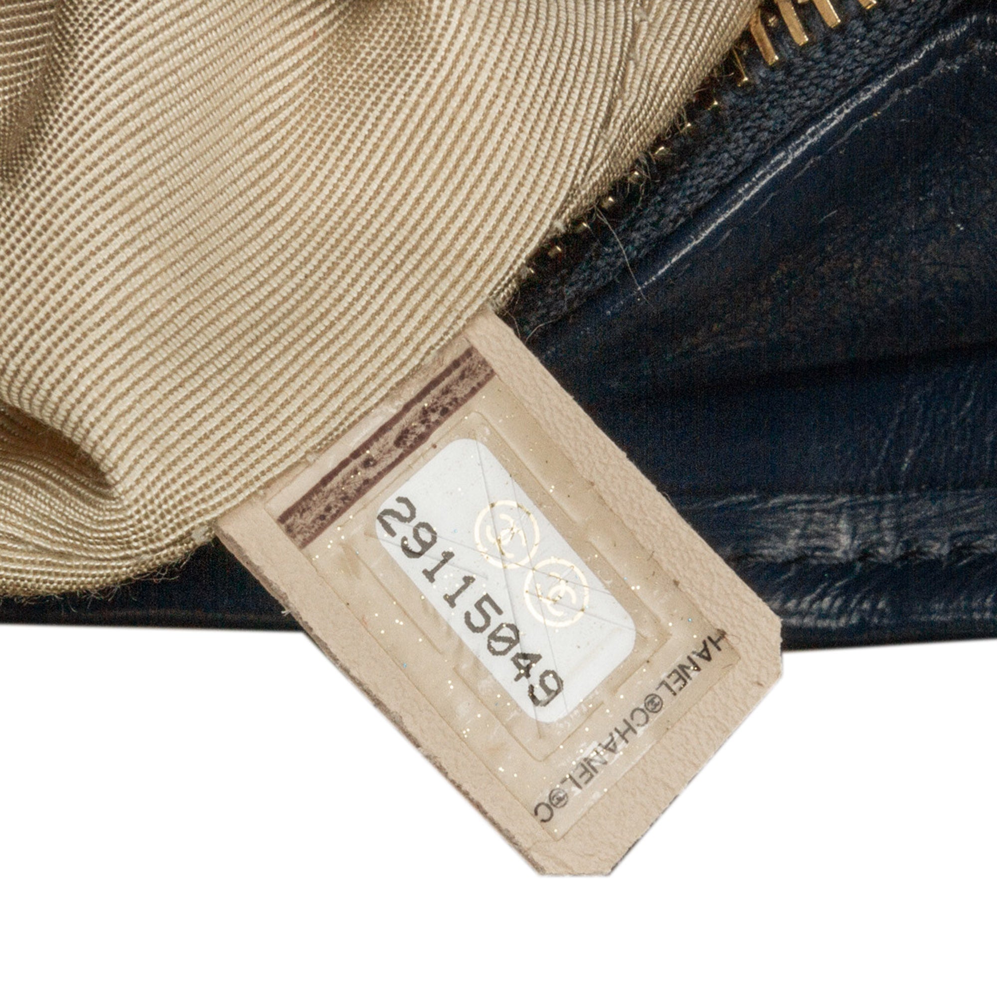 Chanel | Pre-Owned Small Rattan Gabrielle Crossbody | Brown/Blue/Navy